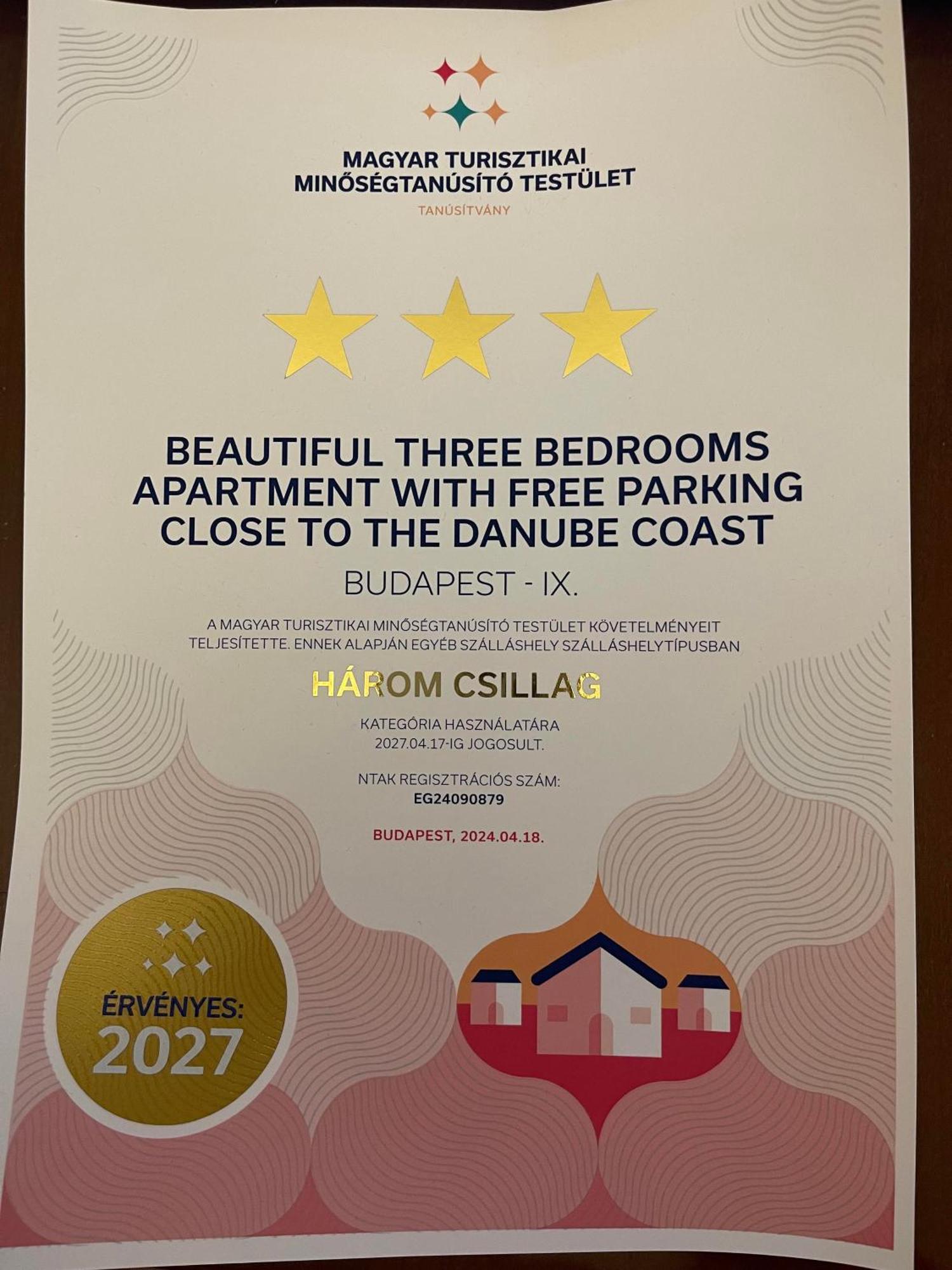Beautiful Three Bedrooms Apartment With Free Parking Close To The Danube Coast Budapest Ngoại thất bức ảnh